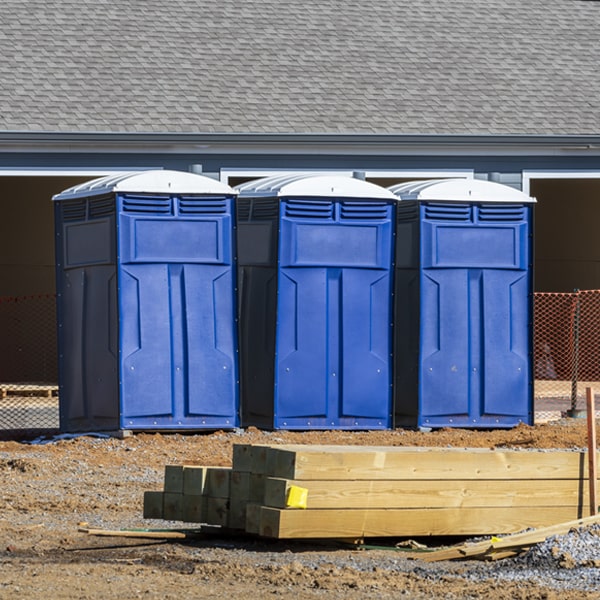 are there any restrictions on what items can be disposed of in the portable toilets in Pine Point MN